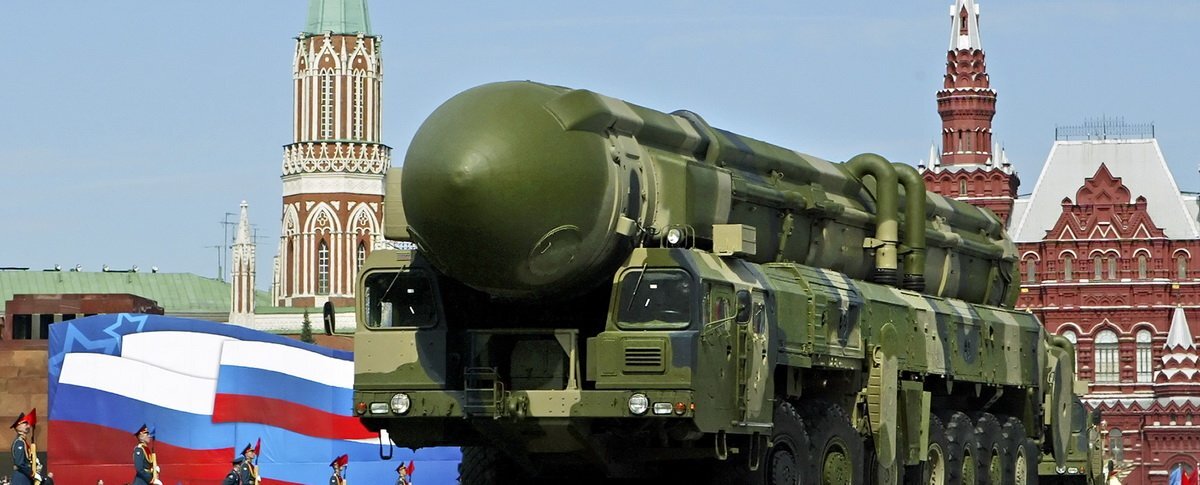    FILE - The May 9, 2008 file photo shows a Russian truck-mounted Topol intercontinental ballistic missiles rolling through the Moscow Red Square in the annual Victory Day parade. Pushing his vision of a nuclear weapons-free world, President Barack Obama returned to Prague on Thursday, April 8, 2010 to sign a pivotal treaty aimed at sharply paring U.S. and Russian arsenals ? and repairing soured relations between the nations. With that, they will commit their nations to slash the number of strategic nuclear warheads by one-third and more than halve the number of missiles, submarines and bombers carrying them, pending ratification by their legislatures. The new treaty will shrink those warheads to 1,550 over seven years. That still allows for mutual destruction several times over. But it will send a strong signal that Russia and the U.S., which between them own more than 90 percent of the world's nuclear weapons, are serious about disarmament. (AP Photo/Alexander Zemlianichenko) kievb