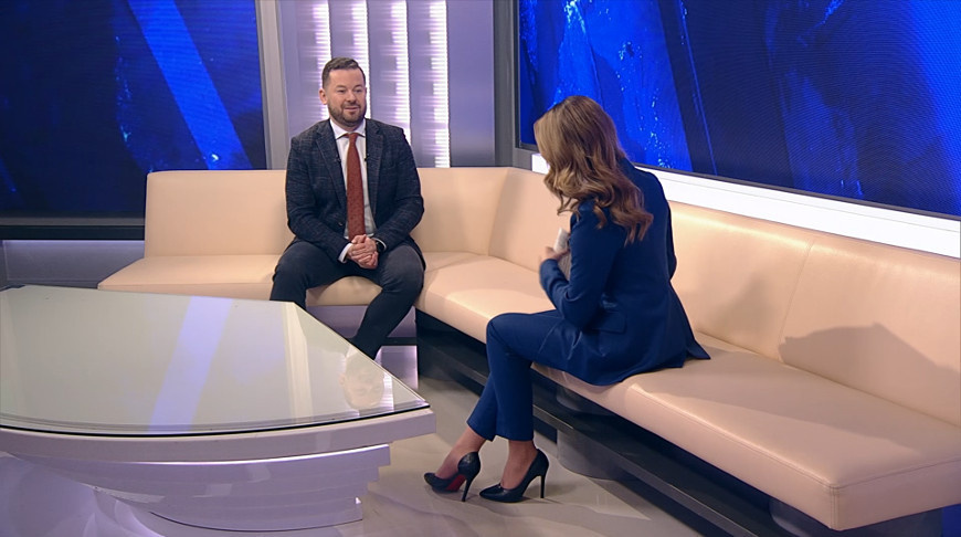    Андрей Картун. Скриншот из видео телеканала "Беларусь 24"