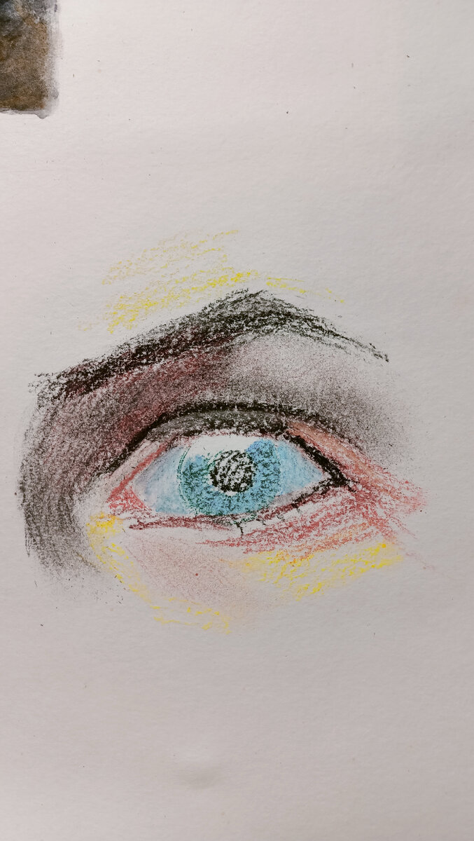 Построила изображение, начинаю наносить первые цвета.