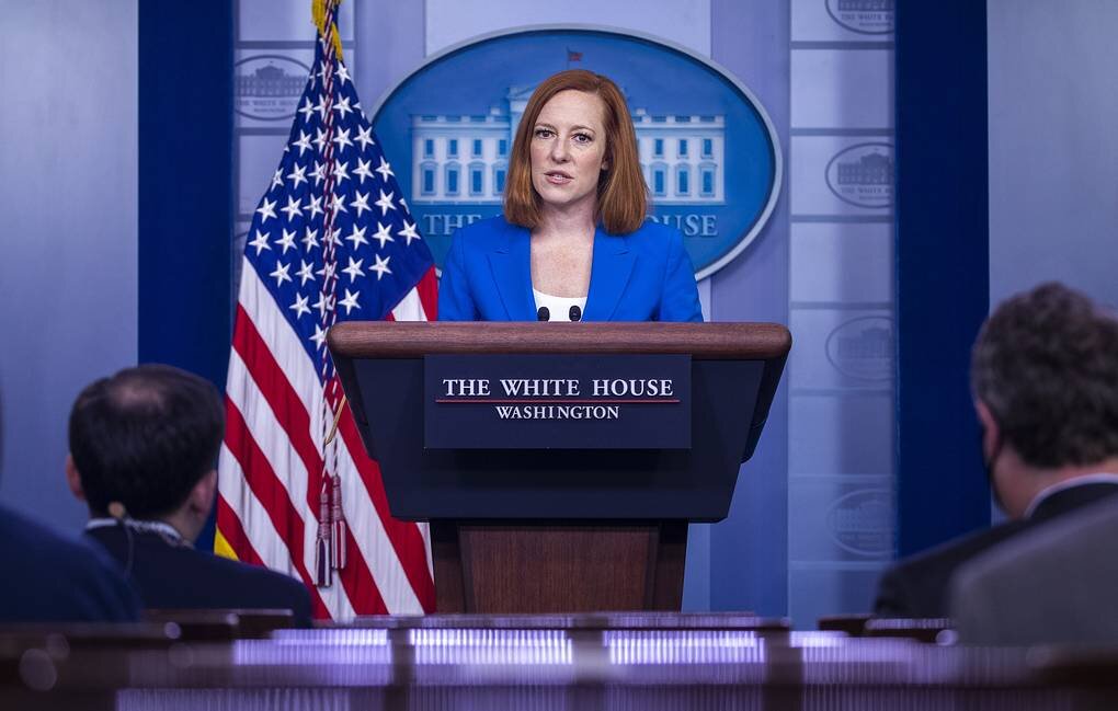Пресс-секретарь Белого дома Джен Псаки Фото: © EPA-EFE/SHAWN THEW/POOL
