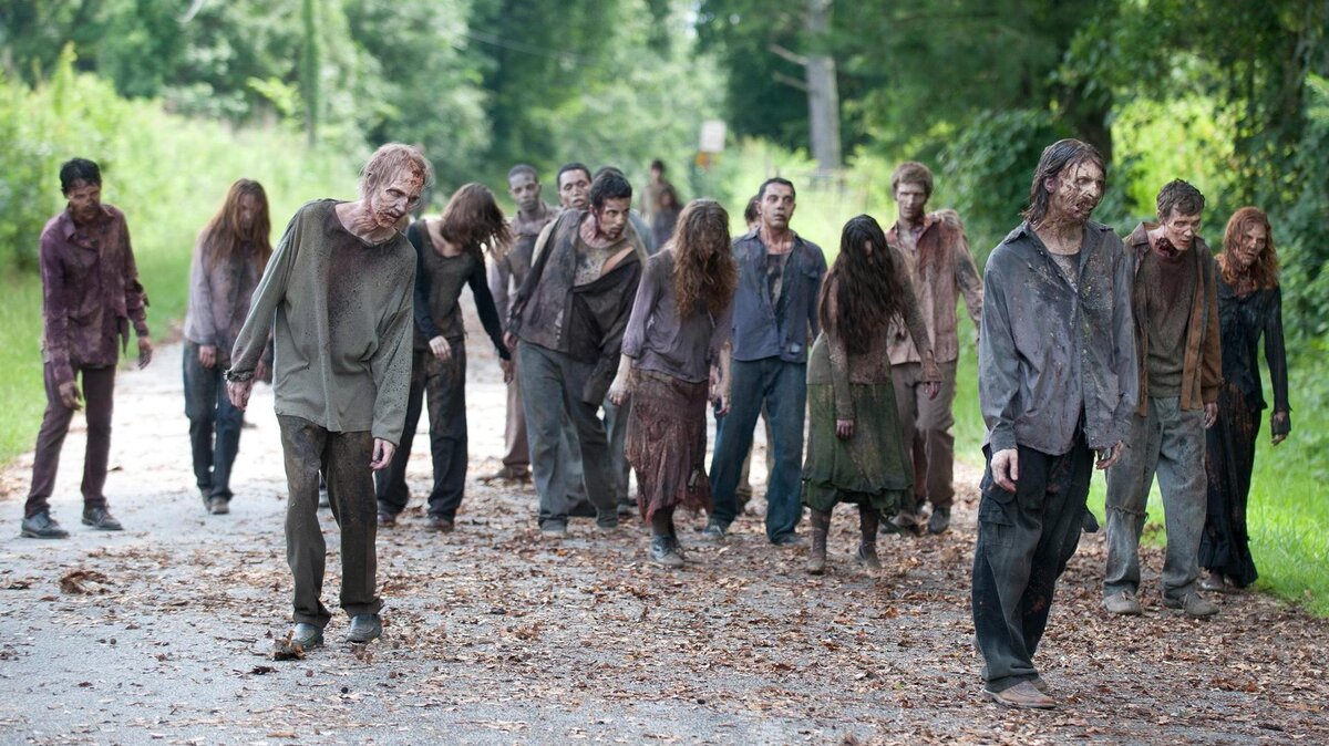 Фото фрагмент из фильма "Ходячие мертвецы"