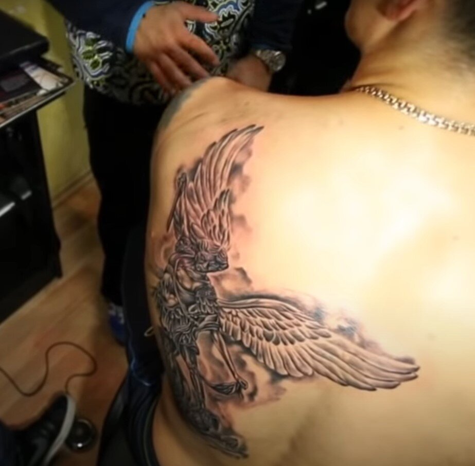 Татуировки Святой Михаил Архангел, самый злой ангел | Татуировка