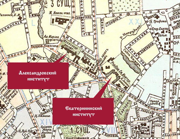 Екатерининский институт и отпочковавшееся от него Александровское училище (институт) на карте инсhttps://www.personalhistory.ru/images/%D0%9C%D0%BE%D1%81%D0%BA%D0%BE%D0%B2%D1%81%D0%BA%D0%B8%D0%B9%D0%95%D0%BA%D0%B0%D1%82%D0%B5%D1%80%D0%B8%D0%BD%D0%B8%D0%BD%D1%81%D0%BA%D0%B8%D0%B9/vgd.ru/044.jpg