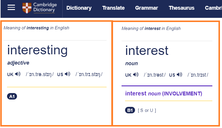 Источник https://dictionary.cambridge.org/ (коллаж мой)