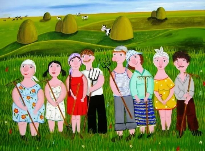 Деревня народ 1. Человек в поле в деревне. Изображение деревни с людьми. Жители сельской местности. Деревенские люди иллюстрация.
