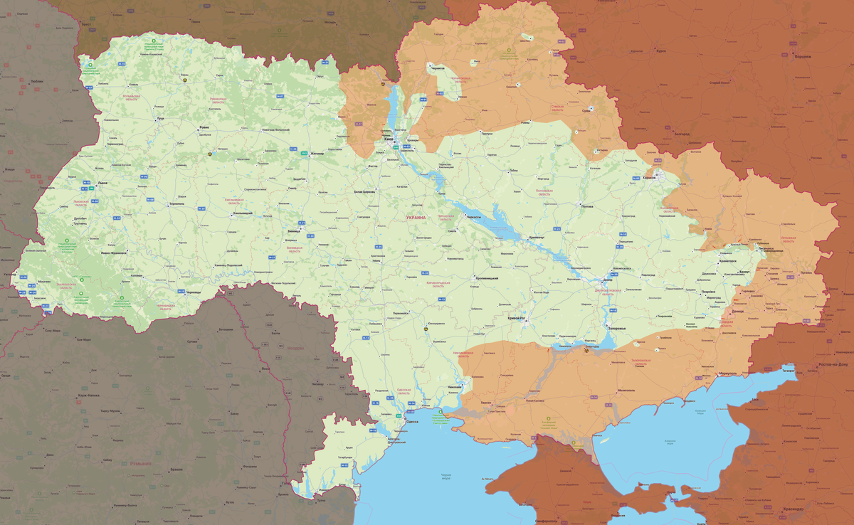 Карта Украины. Карта Восточной Украины. Военная карта Украины. Актуальная карта Украины. Бои на украине 14.03 2024