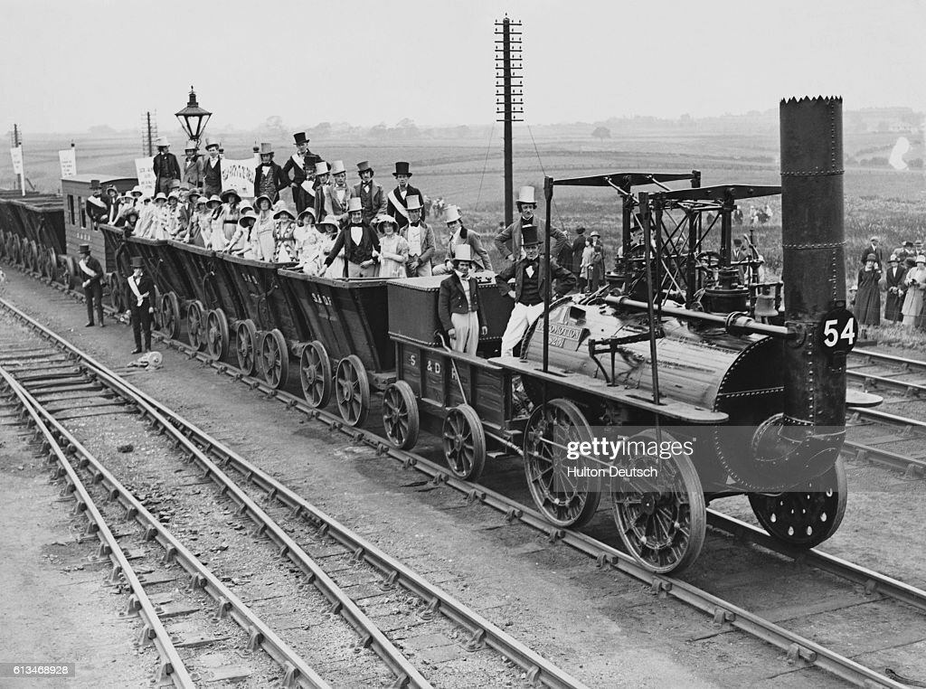 The first British railway, 1825