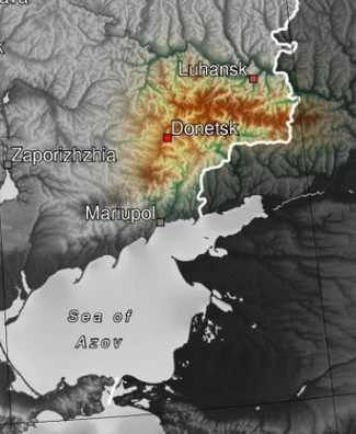 Донецкий кряж.  Источник - сайт Википедия