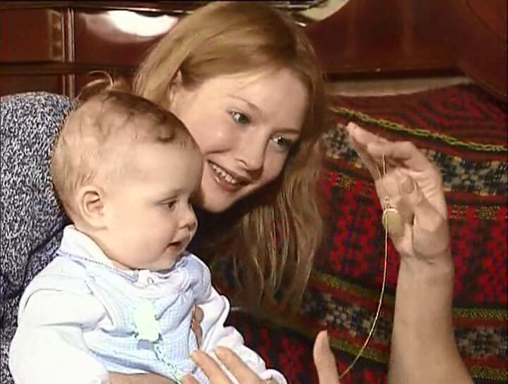 Ольга Понизова с сыном, нашла на просторах интернета 