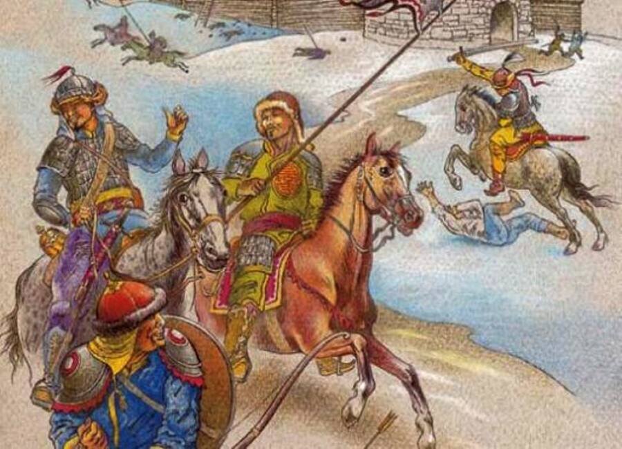 Разгромил войско золотоордынского хана узбека. Неврюева рать 1252. Монголы татары Золотая Орда.