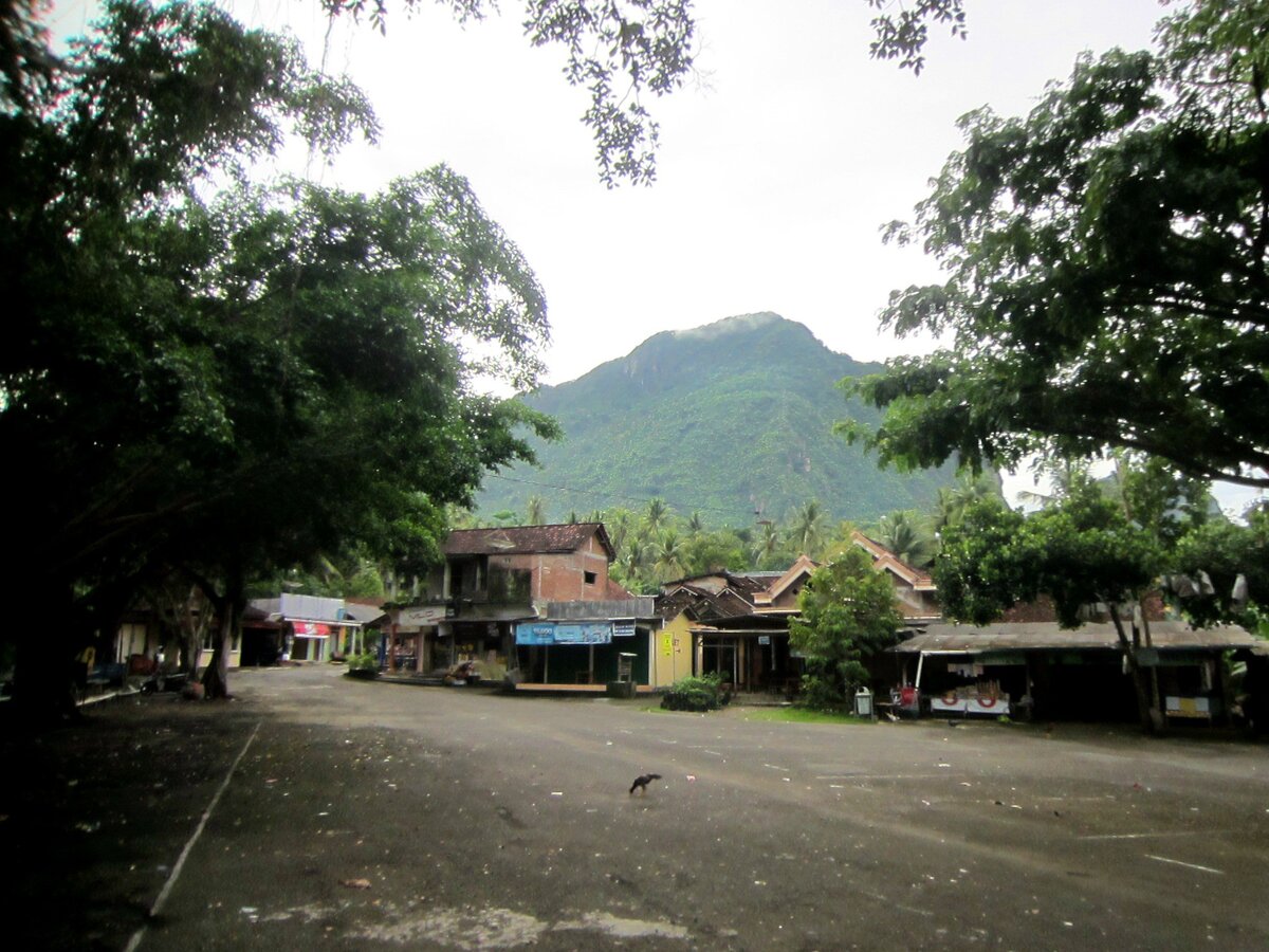Небольшой городок в районе месторождения.