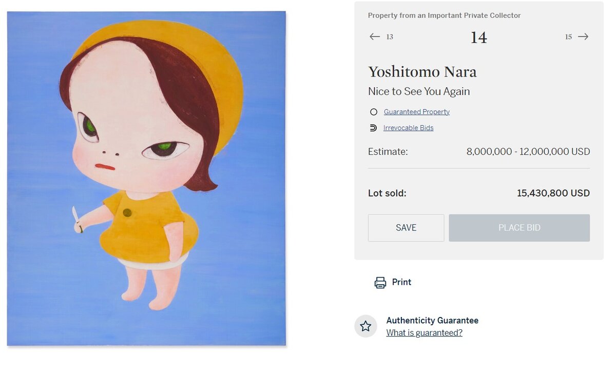 Yoshitomo Nara. Рад тебя видеть снова.