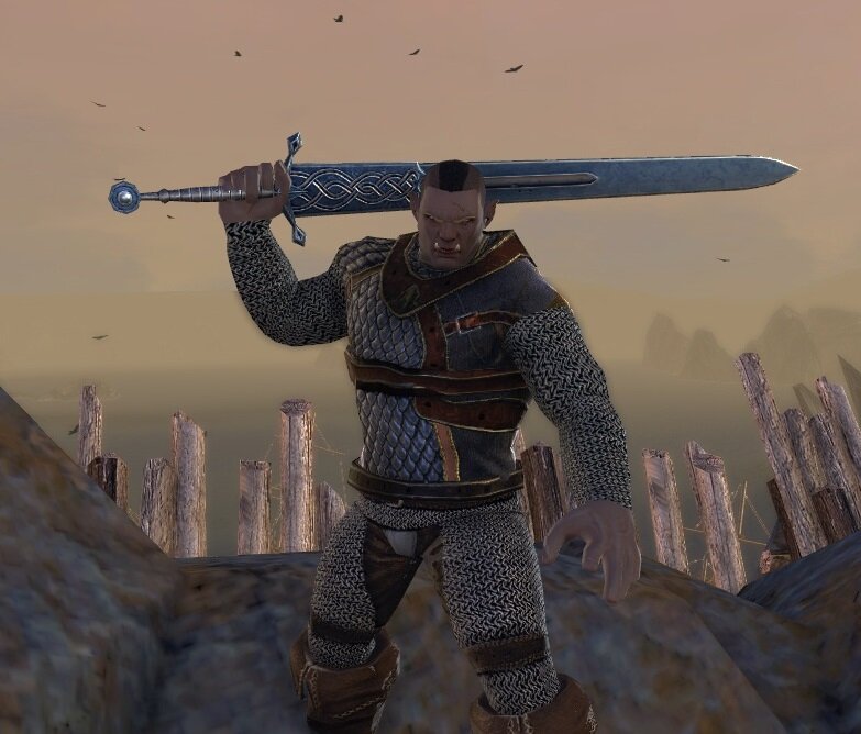 Полуорк из игры Newerwinter online