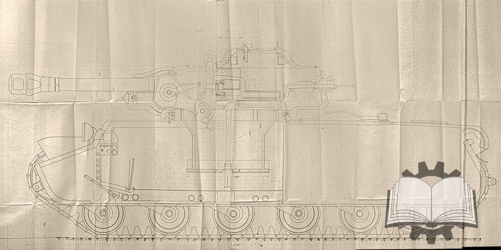 Проект 122-мм танковой гаубицы С-41, конец мая 1943 года.