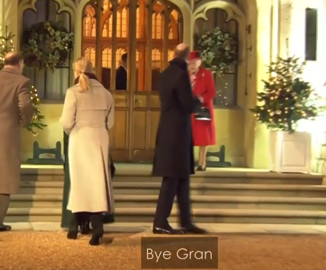 Кадр из видео https://www.hellomagazine.com/royalty/20220624143832/prince-william-childhood-nickname-for-the-queen-revealed/  