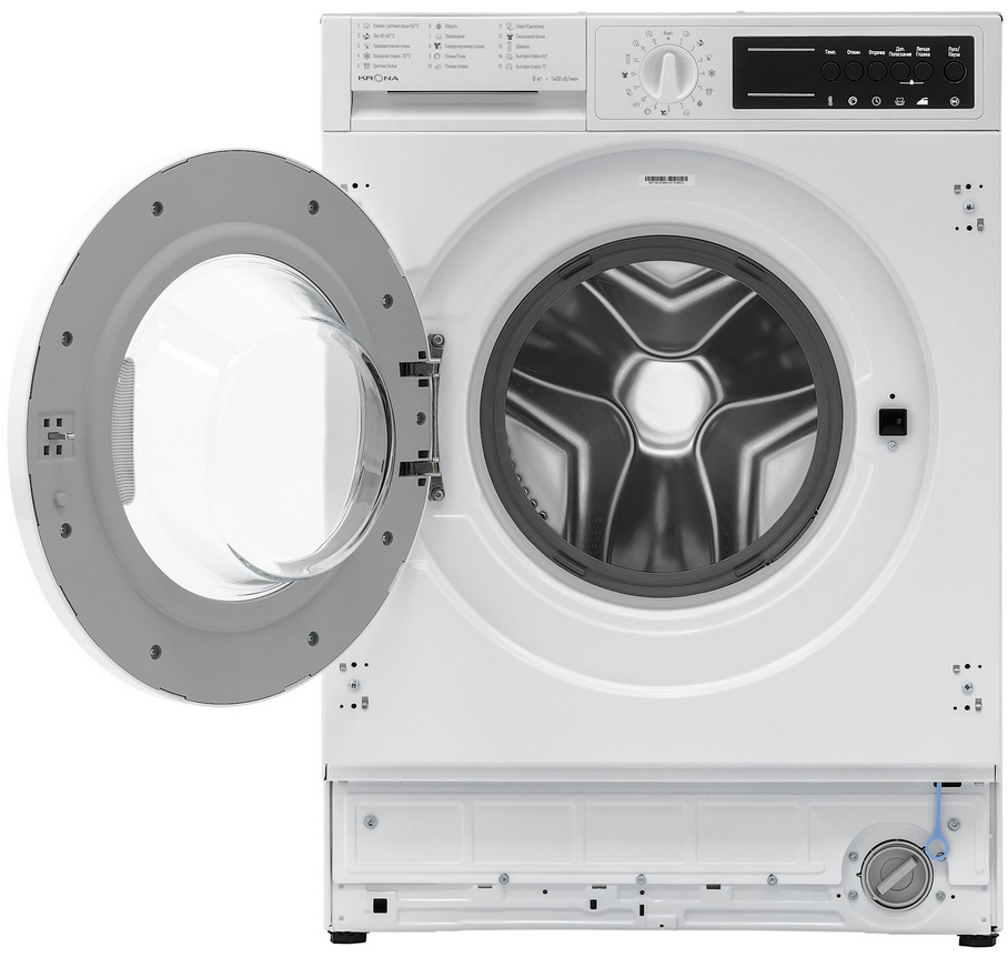 Встраиваемая стиральная машина KRONA KALISA 1400 8K WHITE