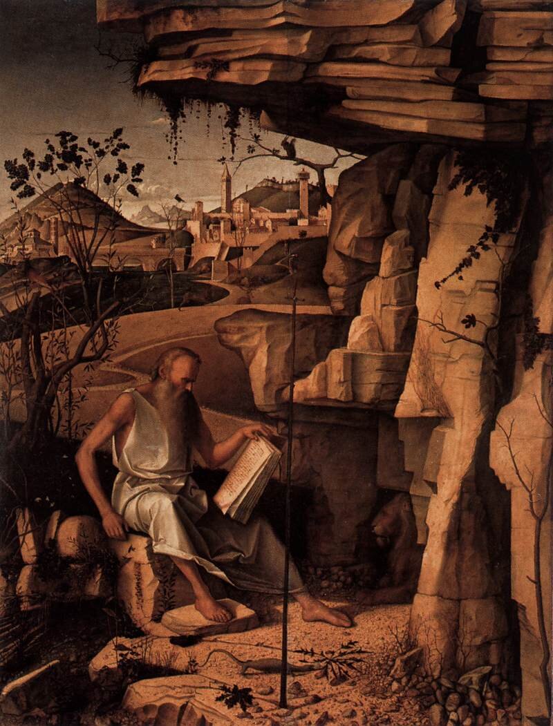 Джованни Беллини. Святой Иероним в пустыне, 1480