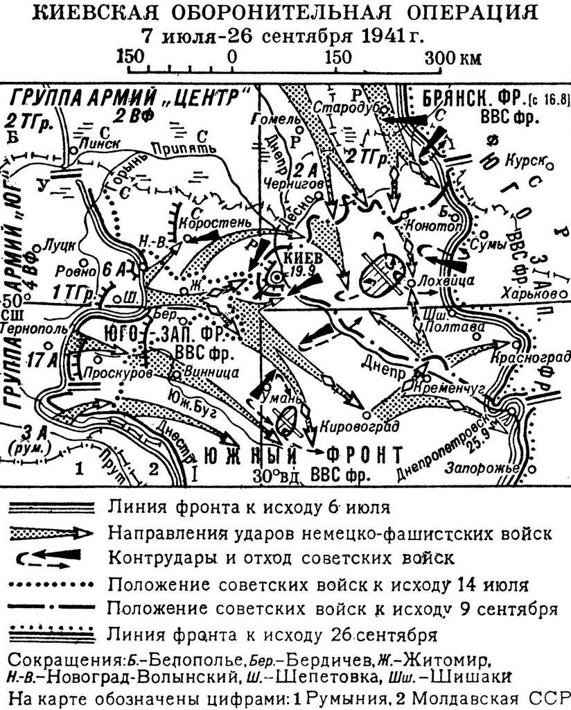 Битва за киев 1941 карта