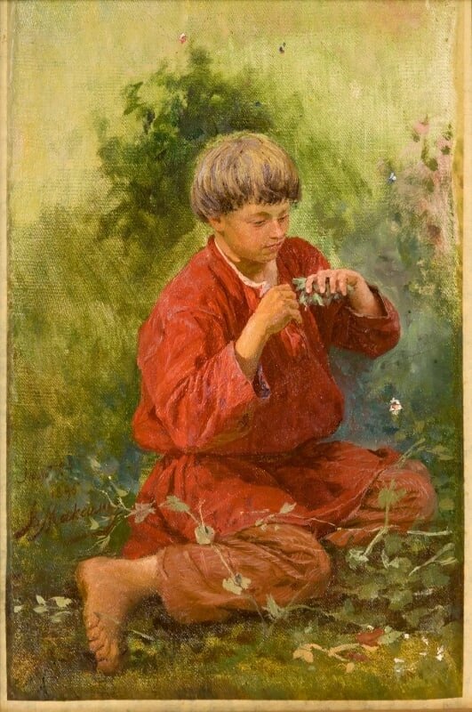    Жил в одной русской местности паренёк Иван. Любил он ходить в красной рубахе и большую часть времени проводил на опушке среди цветов и кустарников.