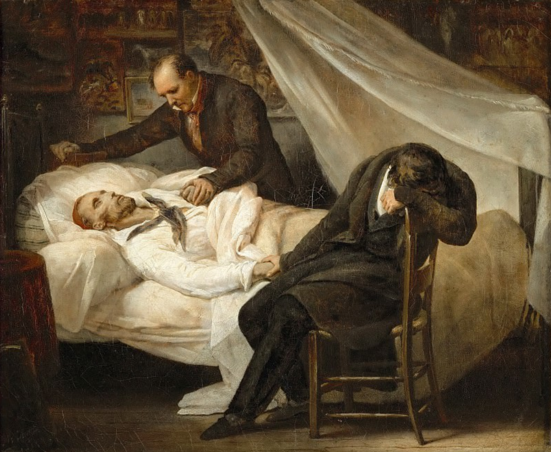 "Смерть Жерико" - картина Ари Шеффера 1824 года