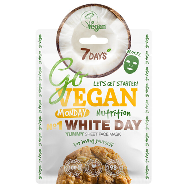     Тканевая маска 7Days Go Vegan Monday White Day