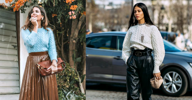 Как носить одежду из кожи осенью