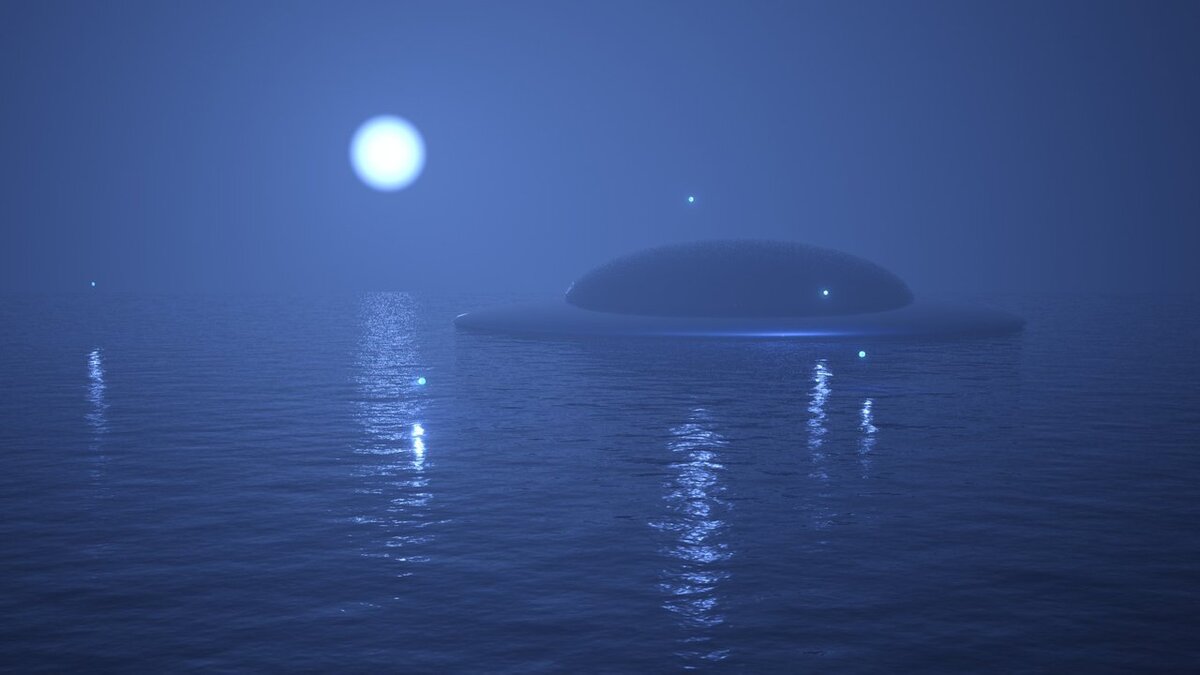 нло в море