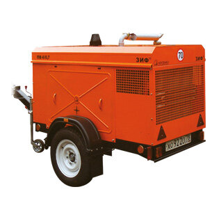 Дизельный компрессор ЗИФ на шасси