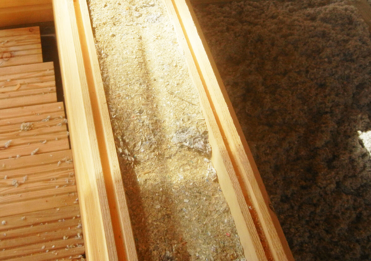 Утепление стен эковатой