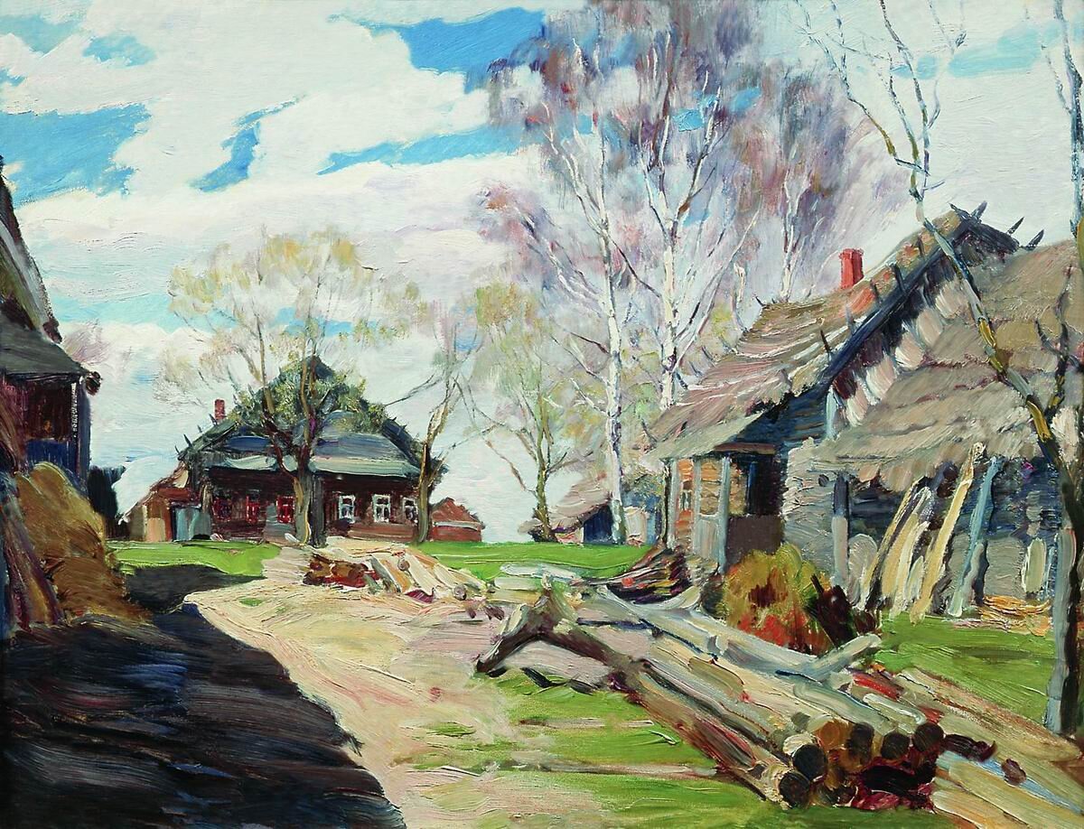 "Деревня", С.А. Виноградов. Саратовский художественный музей.