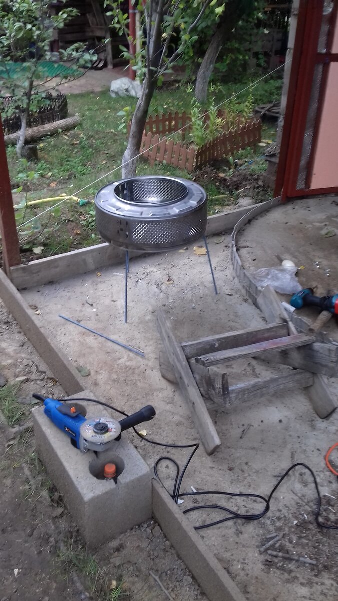 мангал из бака стиралки
