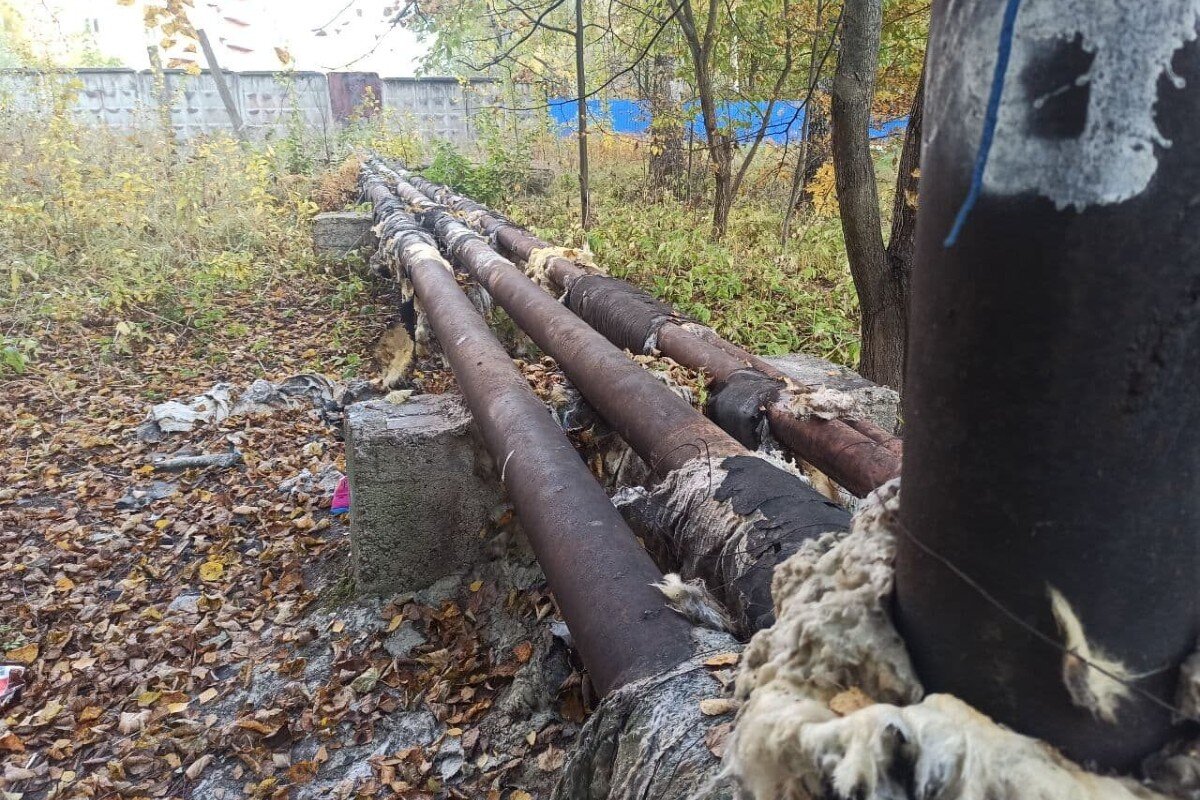 теплотрасса до ремонта