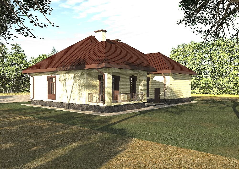 Вид на задний фасад