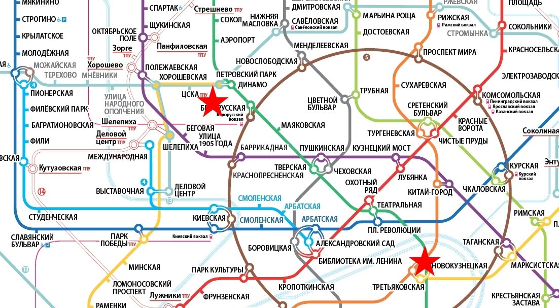 Схема метро москвы славянский бульвар
