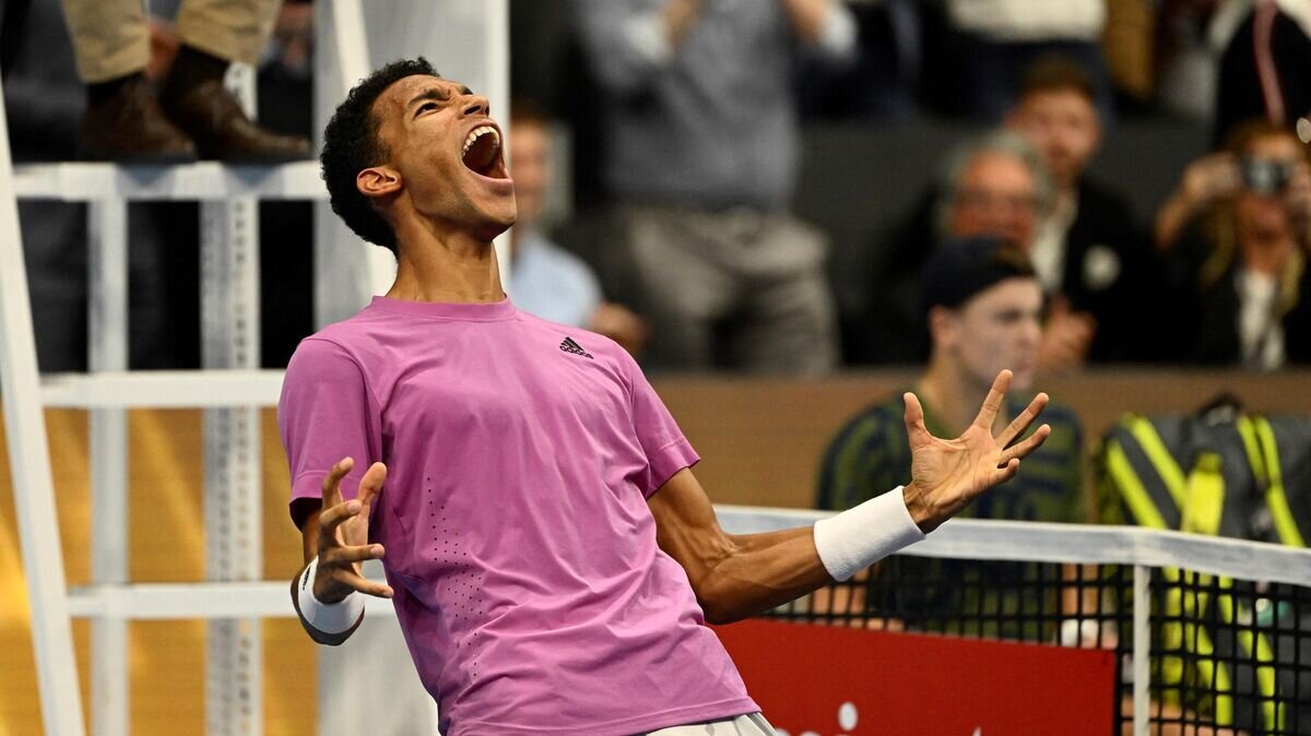    Теннисист Феликс Оже-Альяссим (Канада)© AFP 2022 / GABRIEL MONNET