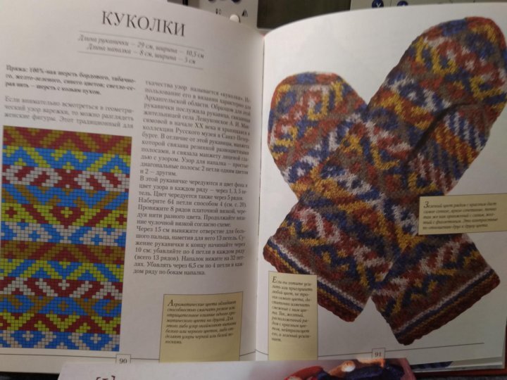 фото из книги "Узорные рукавички" (изд-во "Бослен")
