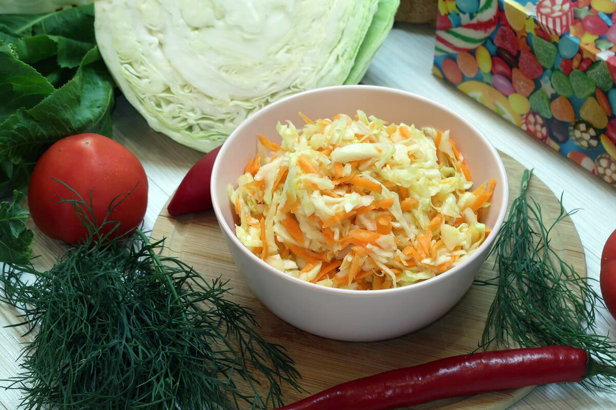Салат из свежей капусты и моркови – 12 вкусных рецептов