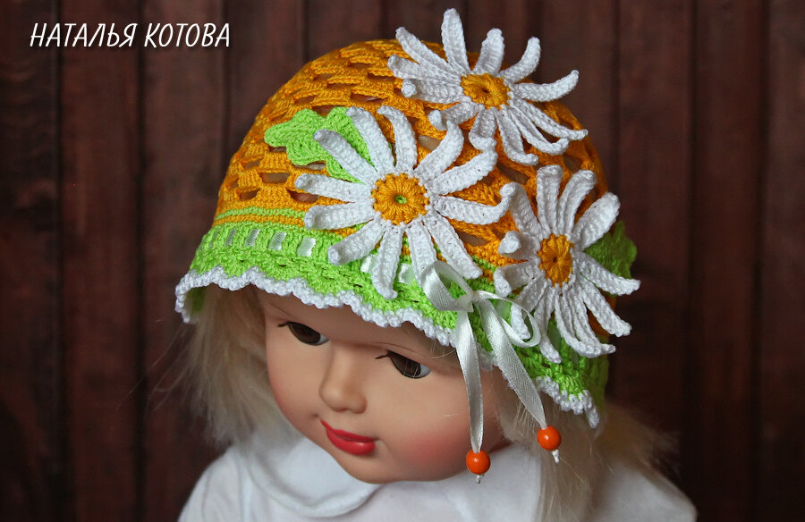 Панамка крючком #WT_kitty_hat