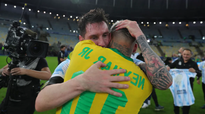 Getty Images / Густаво Пагано / на фото: Лионель Месси и Неймар