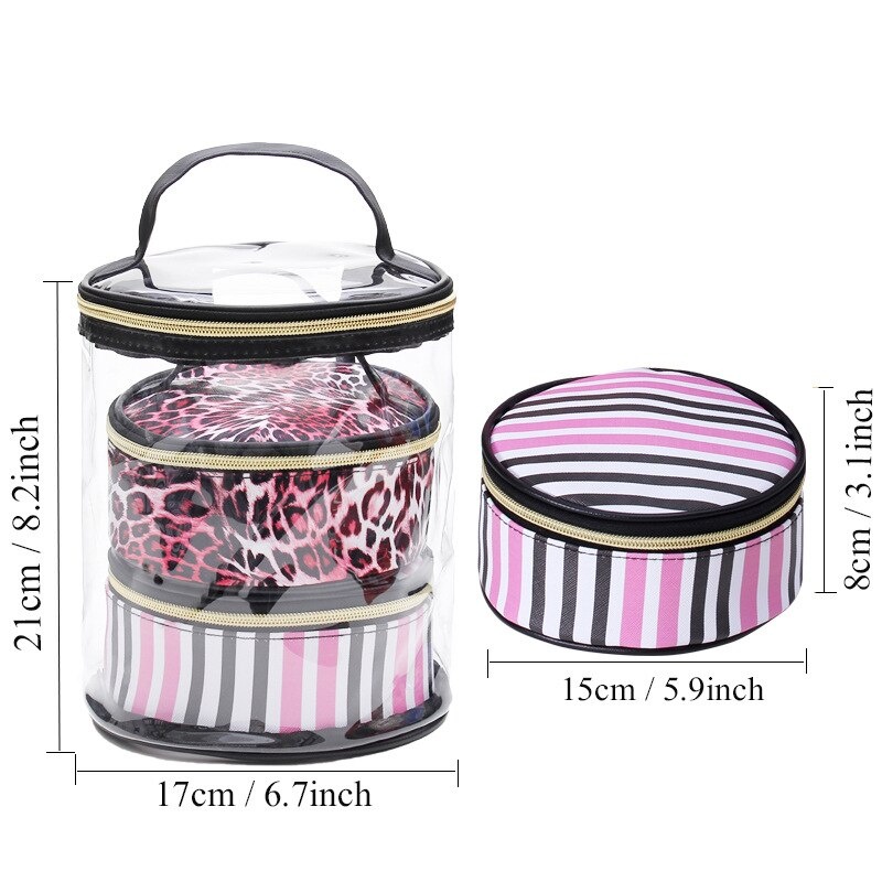 Косметичка круглая прозрачная