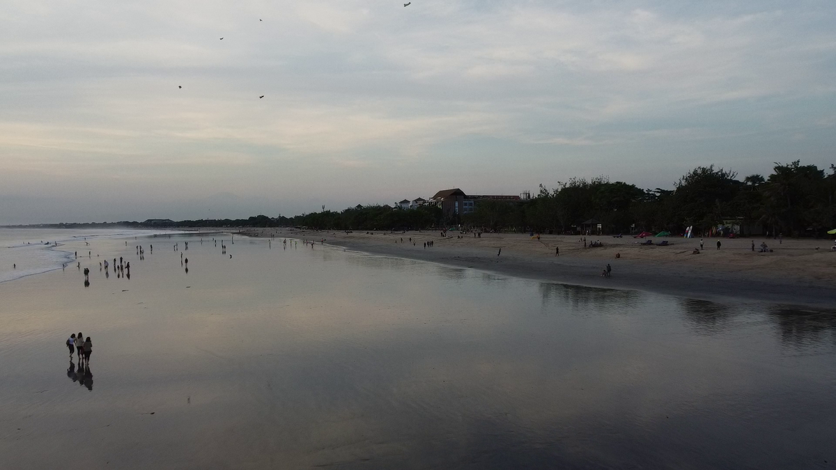 Пляж Куты после заката