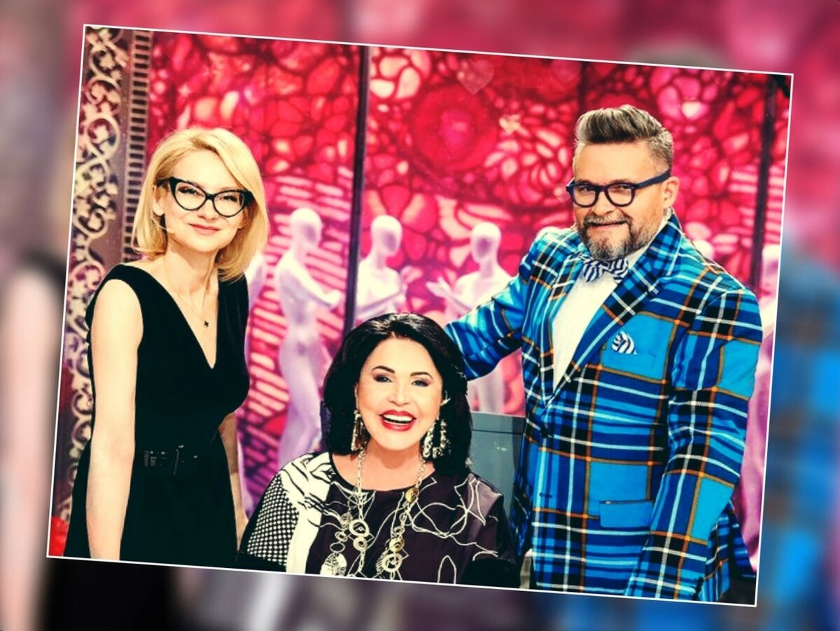 Эвелина Хромченко в программе  "Модный приговор". Фото из открытого доступа. 