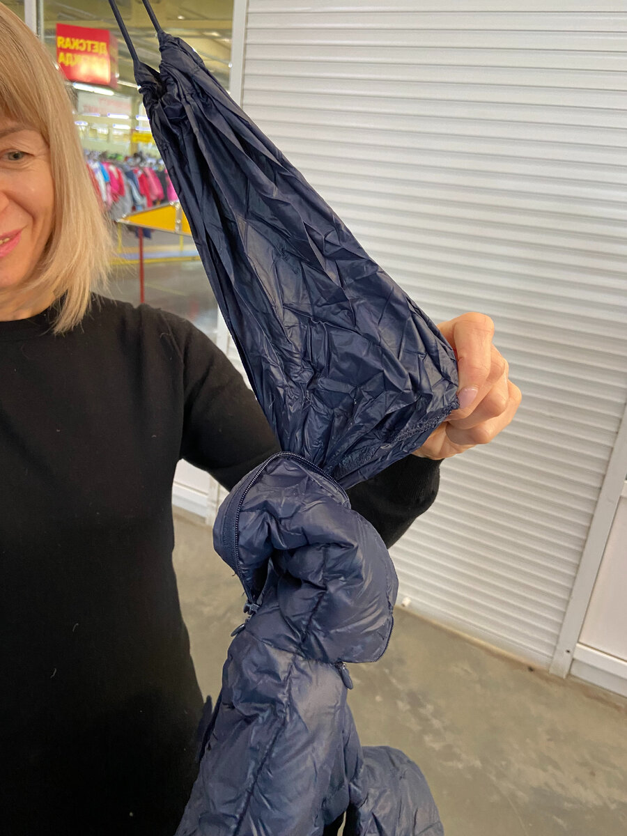 Пуховик складной Benetton размер S цена 500 рублей