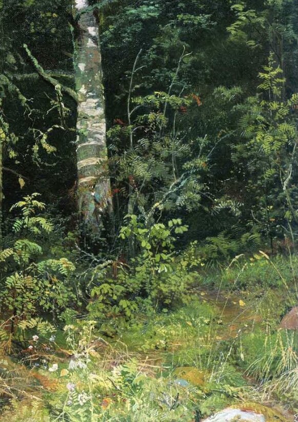 Название картины: «Береза и рябинка» 1878 