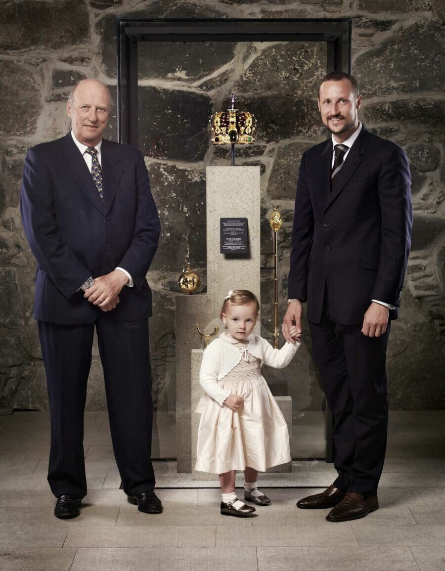 Харальд, Хокон и маленькая Ингрид 