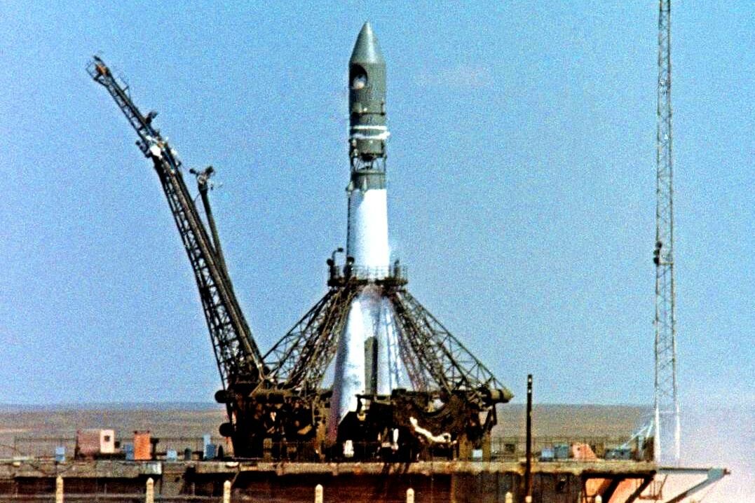 Советская ракета перед запуском