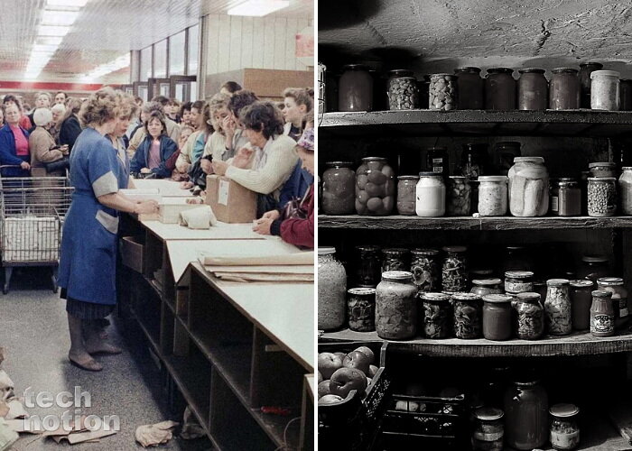 Дефицит продуктов в советский период / Изображение: дзен-канал technotion