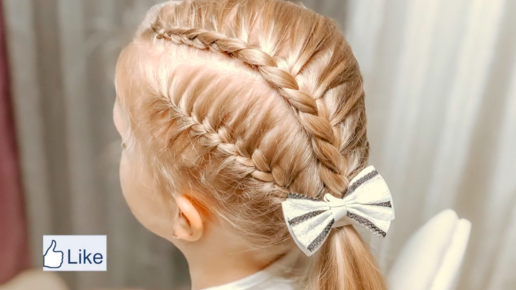 Прически с косичками для девочек на длинные и средние волосы , 35+ фото