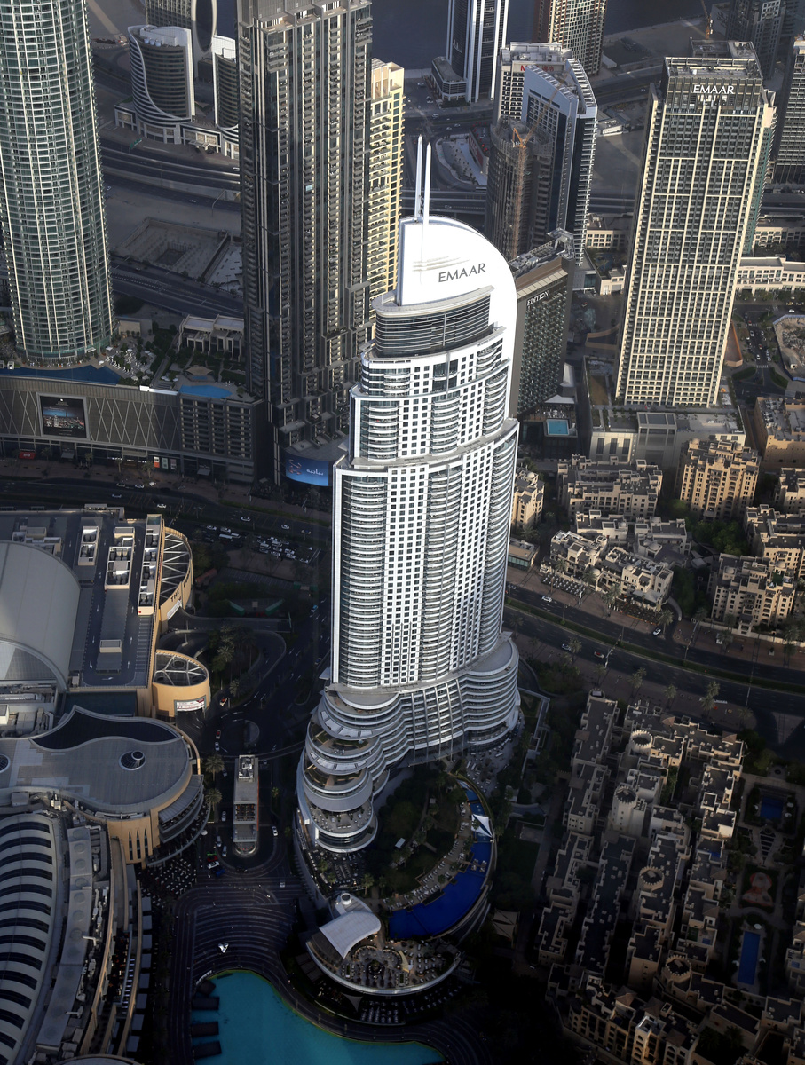 Дубай с птичьего полёта