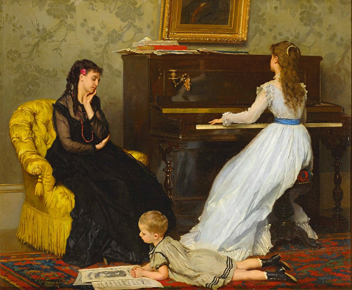 Music hour. Художник Густав Леонард де Йонге. Gustave Leonard de Jonghe (Густав Леонард де Йонге) 1829-1893.. Пьер Утин (Pierre outin), 1840-1899. Gustave Leonard de Jonghe (1829-1893) Густав Йонге (de Jonghe, 18281893) бельгийский живописец.